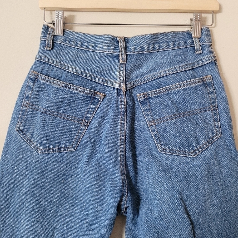 Vintage 90s Jonathan G High Waisted Mom Jeans Denim with Braided Trim Size 27 - Picture 5 of 7